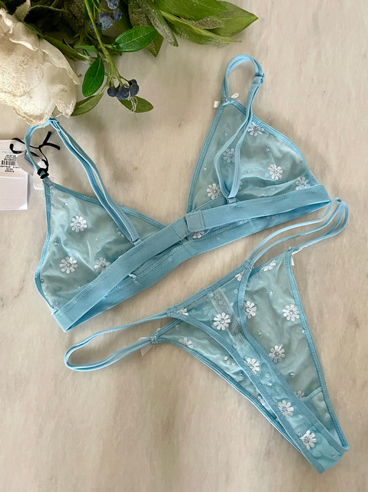 Non Padded Printed Lingerie Set