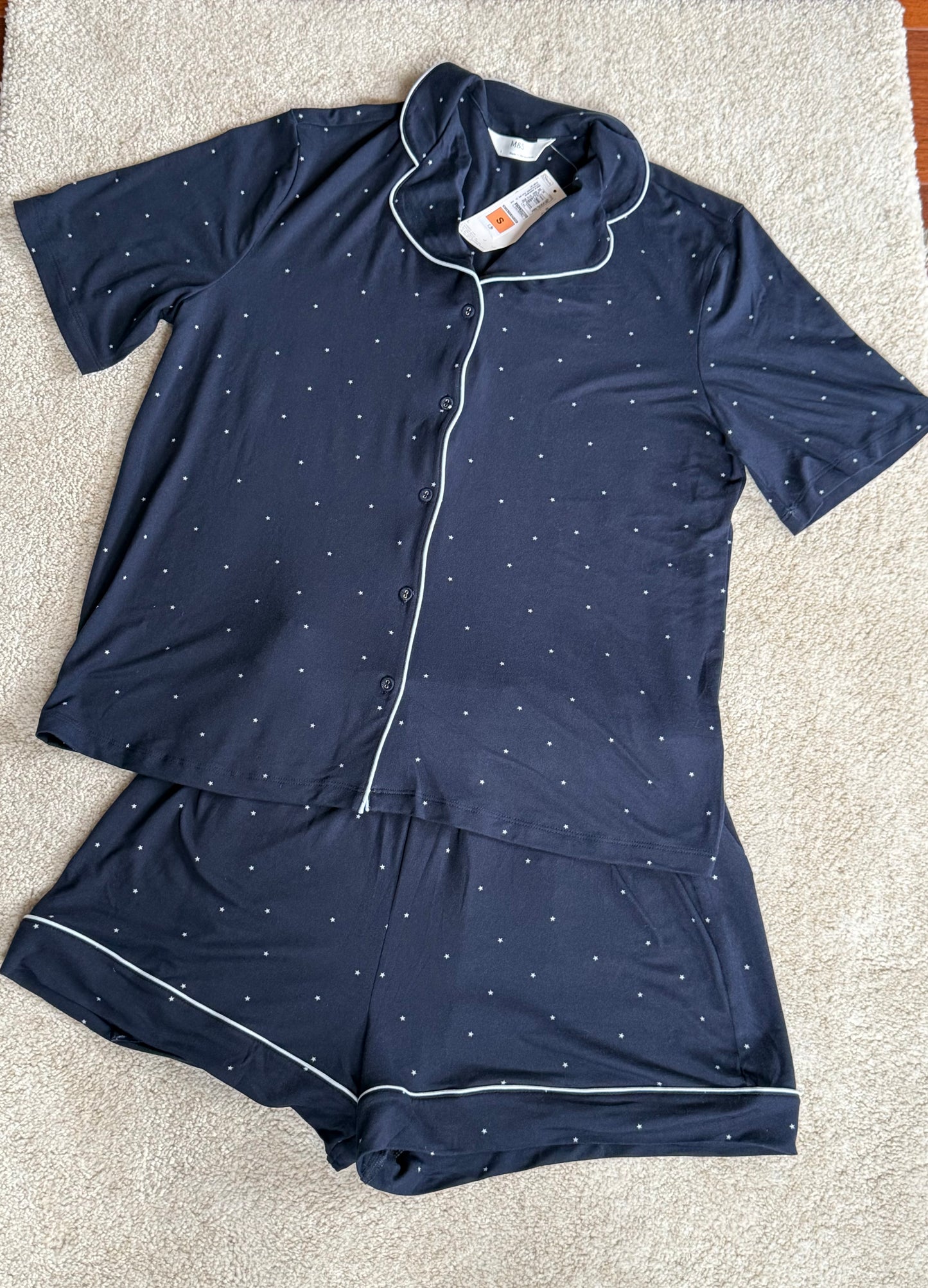 M&S Soft Touch Shortie Set
