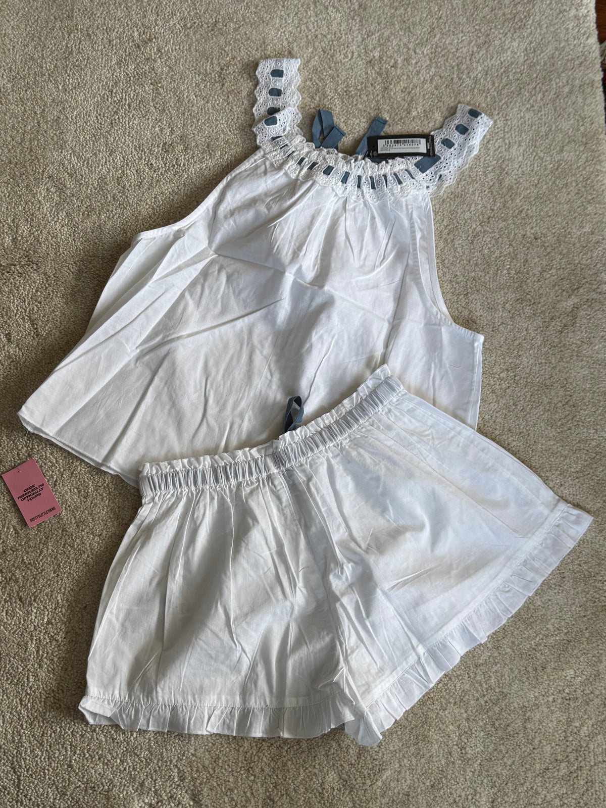 Cami and Frill Shorts Set