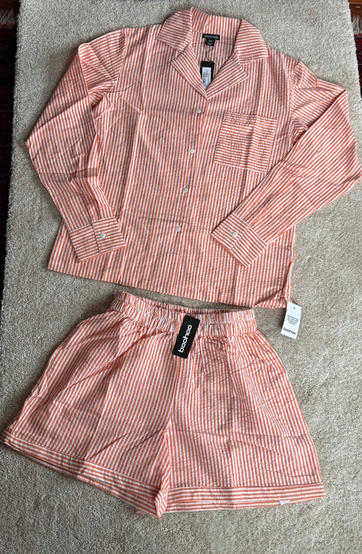 Stripe Shorts Set
