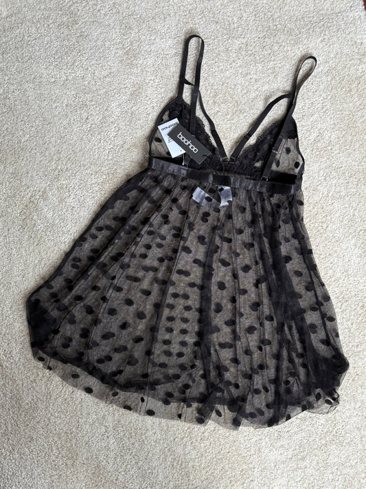 Dot Mesh Babydoll