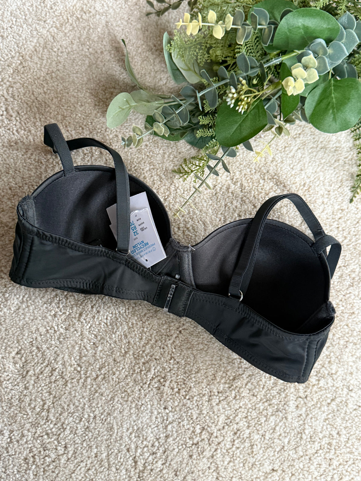 Satin Trim Balcony Bra