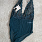 V Neck Lace Bodysuit