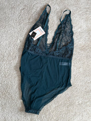 V Neck Lace Bodysuit