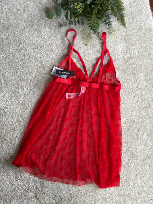 Dot Mesh Babydoll