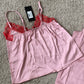 Satin Cami and PJ Set