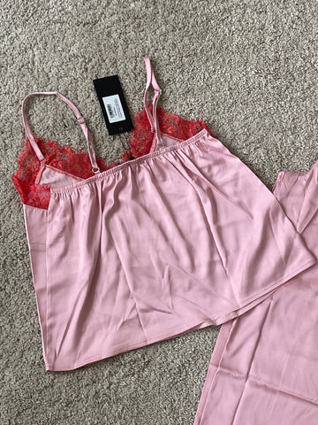 Satin Cami and PJ Set