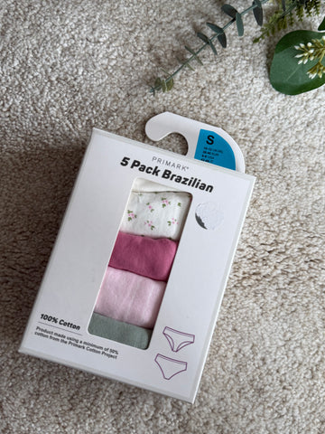 5 Pack Cotton Brazilian