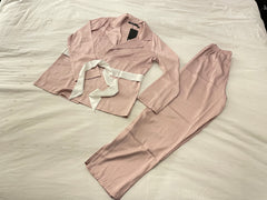 Satin Tie PJ Set