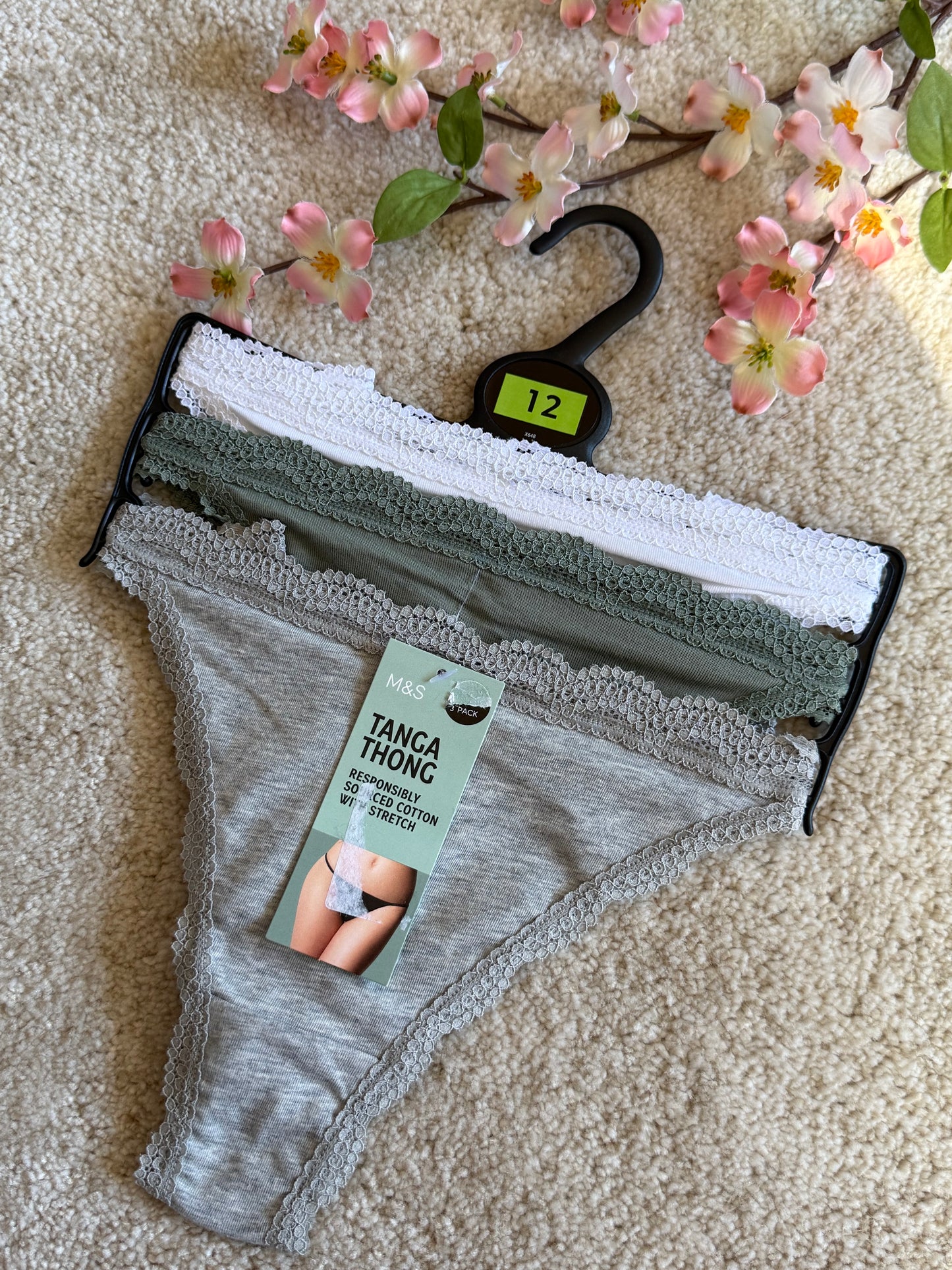 M&S 3 Pack Thong