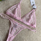 Non Padded Printed Lingerie Set