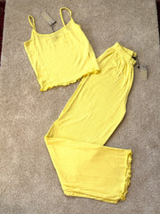 Rib Cami and PJ Set