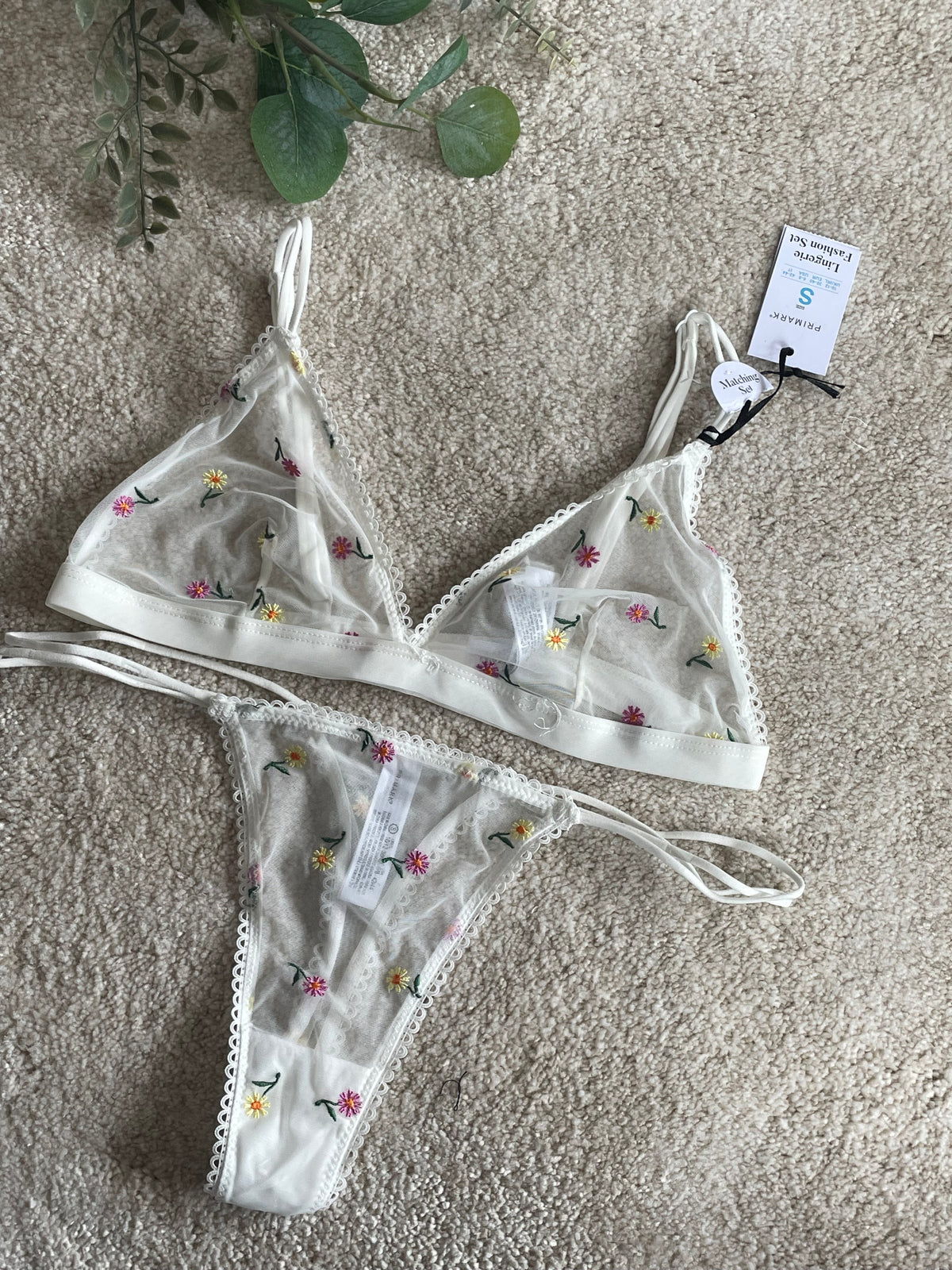 Non Padded Printed Lingerie Set
