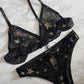 Glitter Ruffle Triangle Set