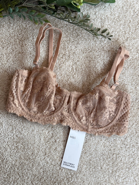 M&S Non Padded Strapless Bra