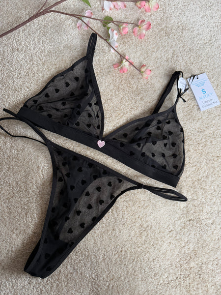 Non Padded Printed Lingerie Set