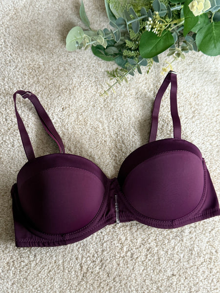 Satin Trim Balcony Bra