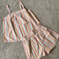 Stripe Cami and Shorts Set