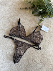 Non Padded Printed Lingerie Set