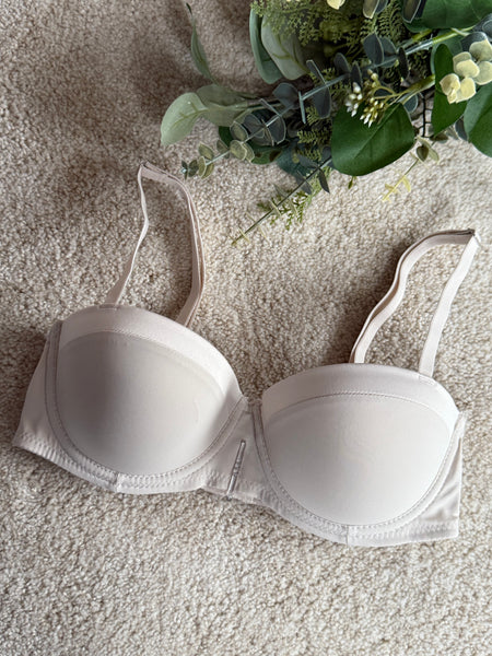 Satin Trim Balcony Bra