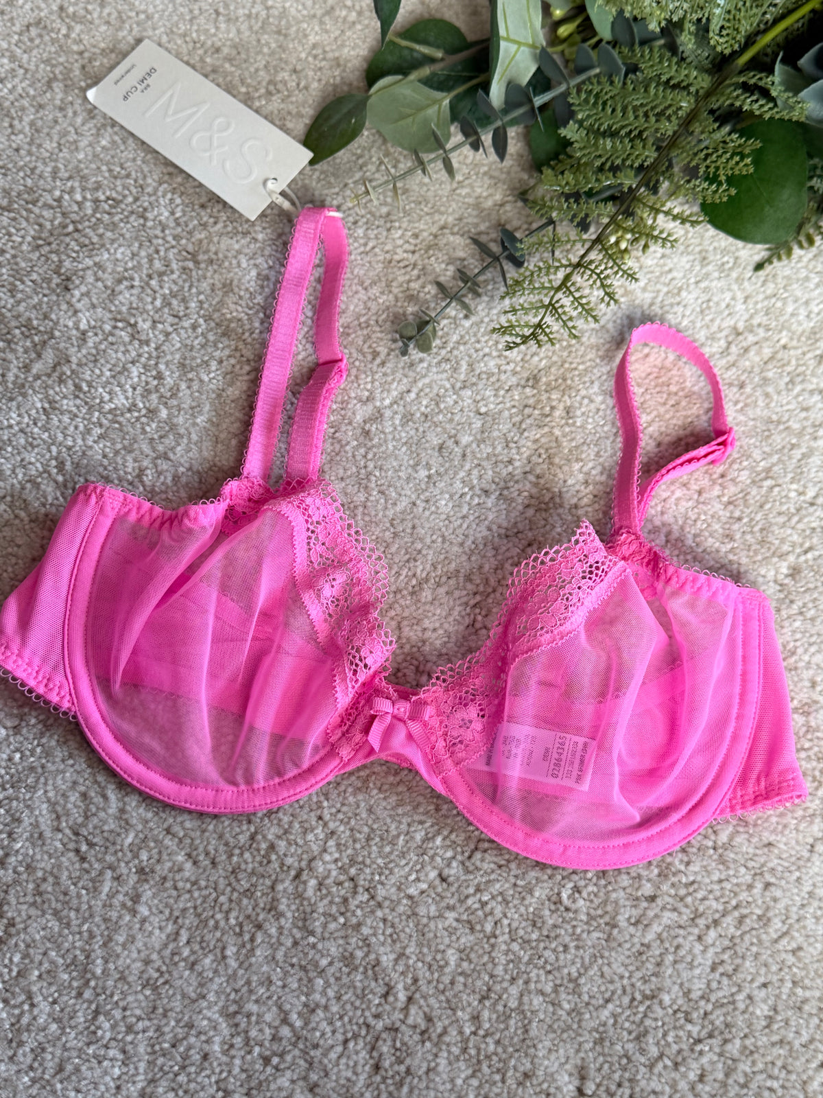 M&S Non Padded Demi Bra