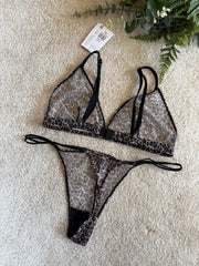 Non Padded Printed Lingerie Set