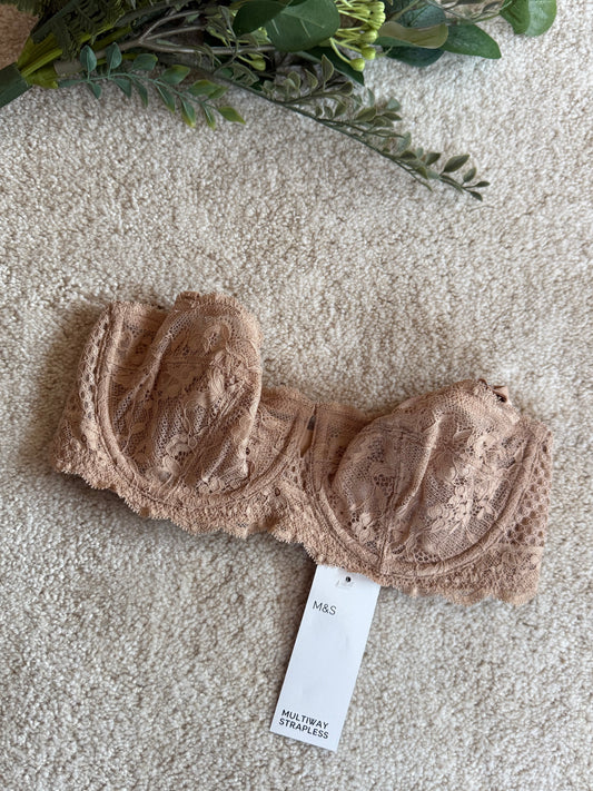M&S Non Padded Strapless Bra