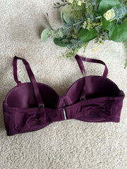 Satin Trim Balcony Bra