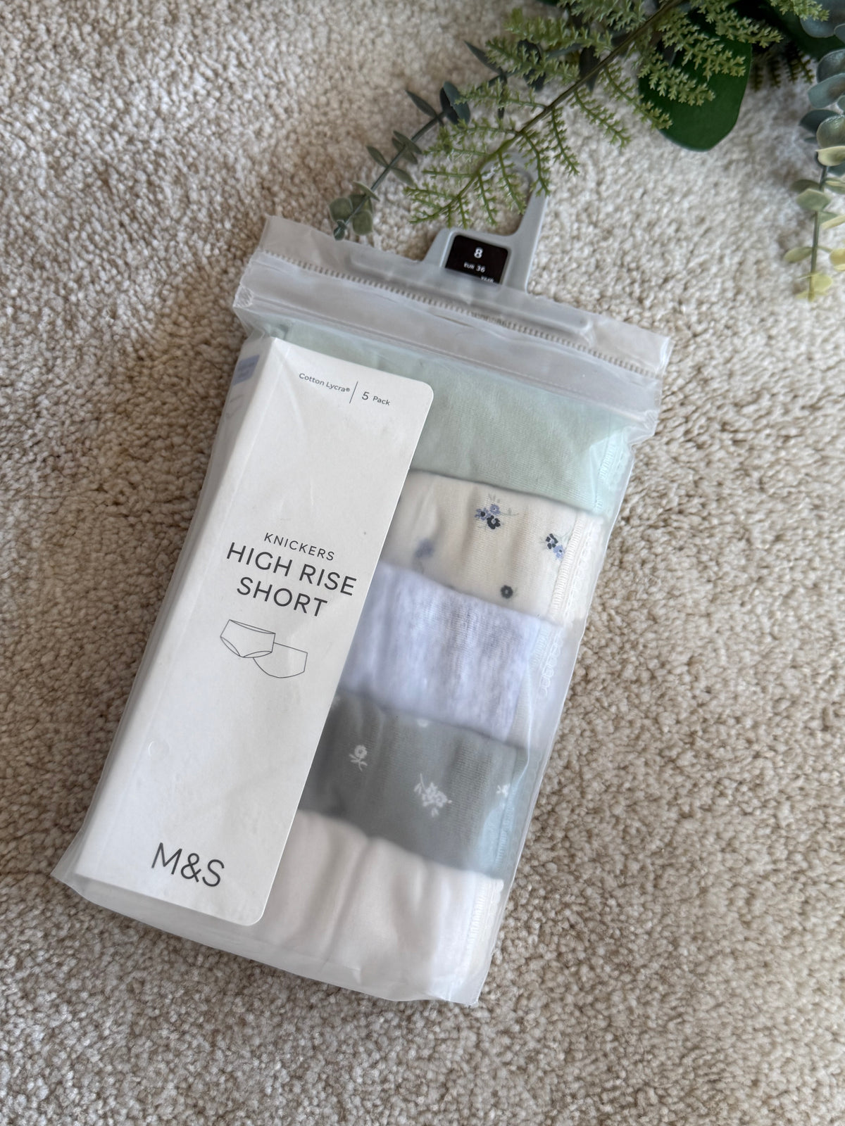 5 Pack High Rise Shorts
