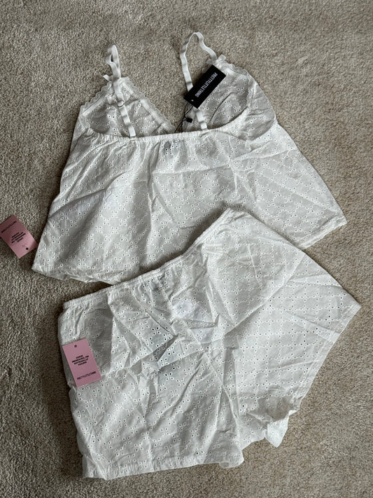 Broderie Shorts Set