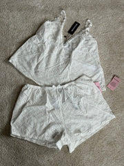 Broderie Shorts Set