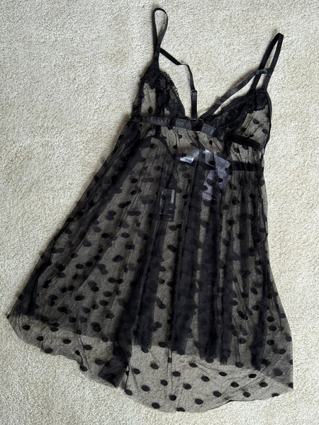 Dot Mesh Babydoll