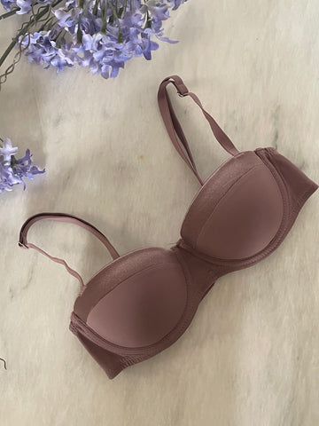 Satin Trim Balcony Bra