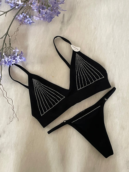 Studded Lingerie Set