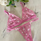 Non Padded Printed Lingerie Set