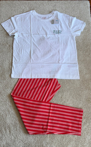 Cotton Short Sleeve PJ Set