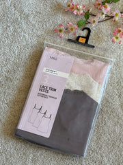 M&S 3 Pack Lace Trim Vests