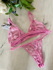 Non Padded Printed Lingerie Set