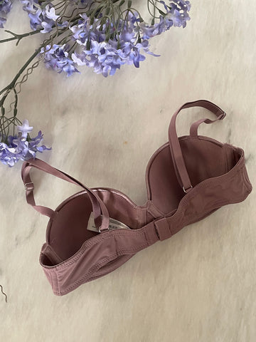 Satin Trim Balcony Bra