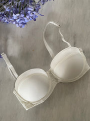 Satin Trim Balcony Bra