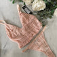 Ruffle Corset Set
