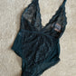 V Neck Lace Bodysuit