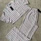 Cotton Stripe Shirt and PJ Set