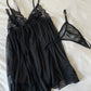 Pleated Babydoll and Thong Set