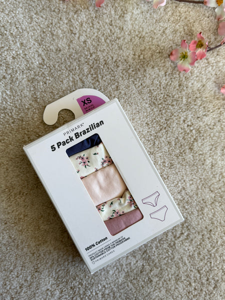 5 Pack Cotton Brazilian