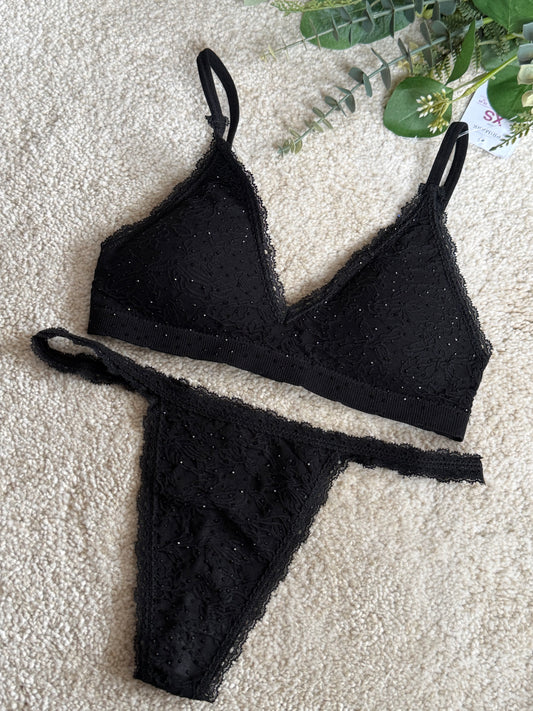 Seamless Jacquard Triangle Set