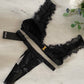 Satin Lace Trim Set