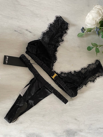 Satin Lace Trim Set