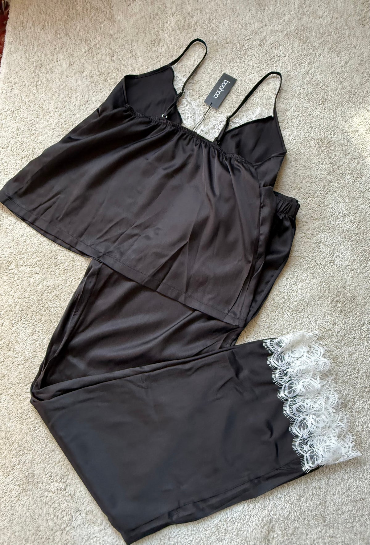 Lace Cami and PJ Set