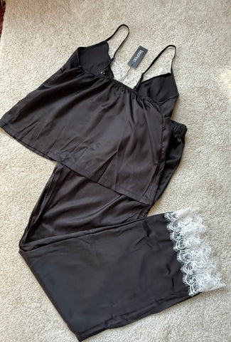 Lace Cami and PJ Set